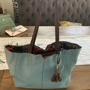 Teal purse